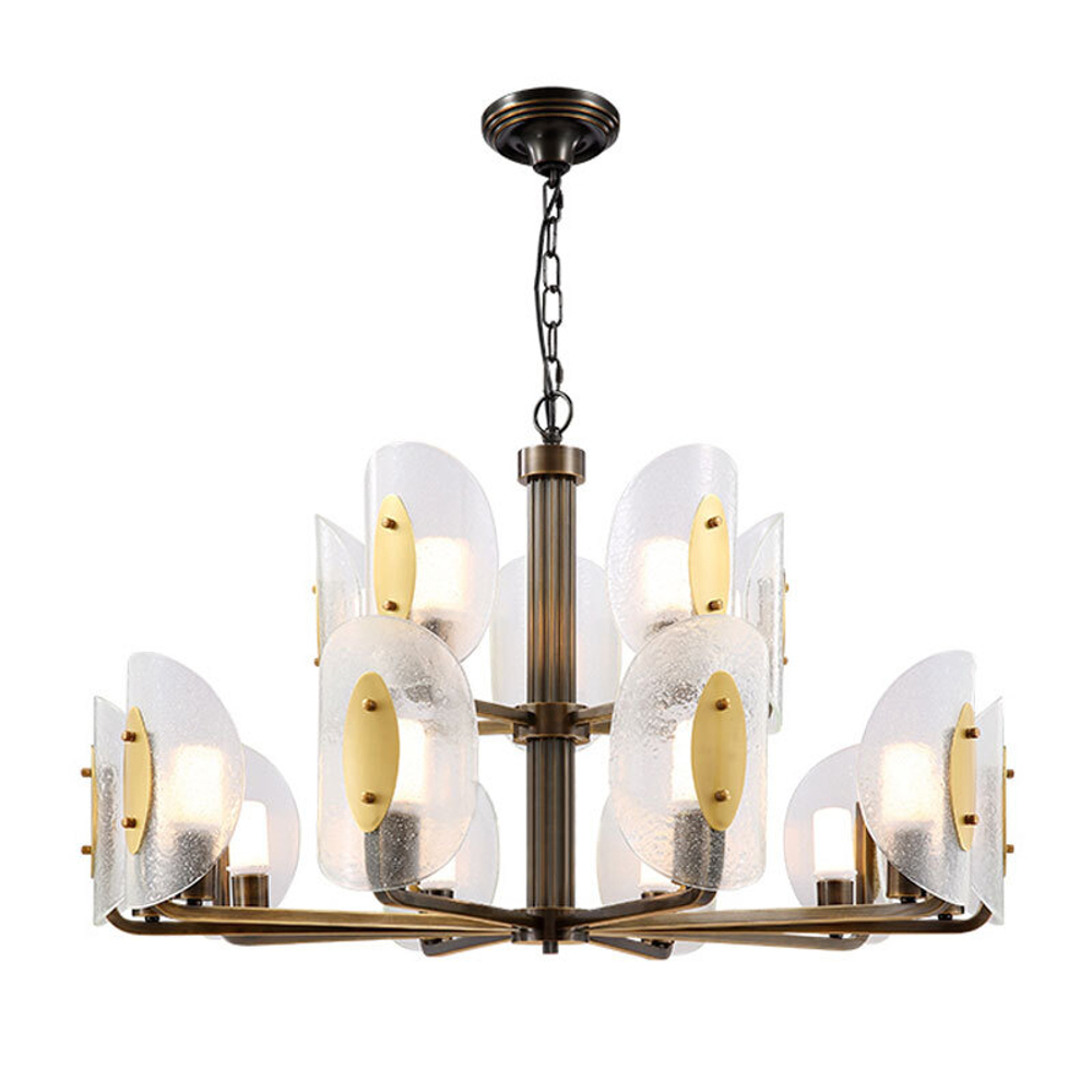 Люстра Cloyd ELAND C15 / Ø93 см - цвет кофе (арт.10054)