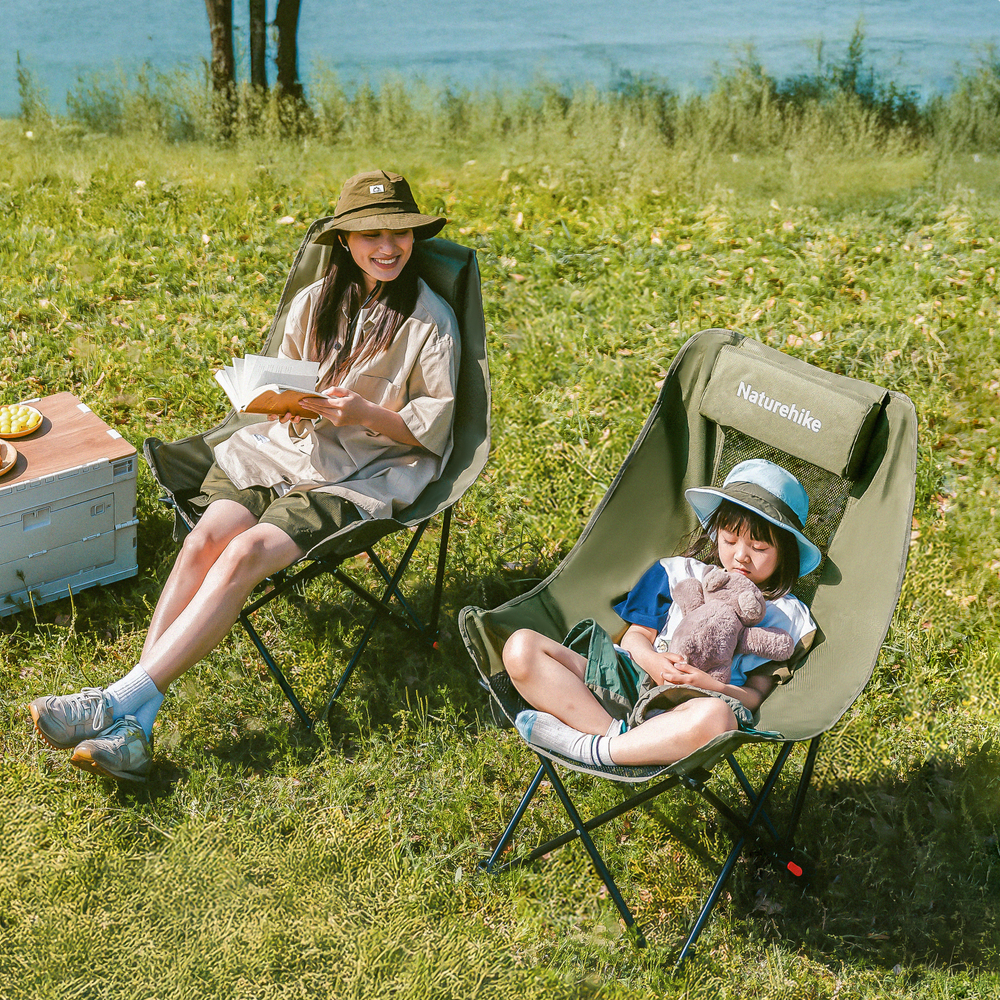 Кресло складное Naturehike Sea Star 002 с подставкой для ног, зеленый (CNK2550JJ019)