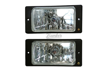 Противотуманные фары галогеновые (H3) LADA 2110-2112 глад стекло, компл