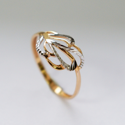 Кольцо с алмазной гранью