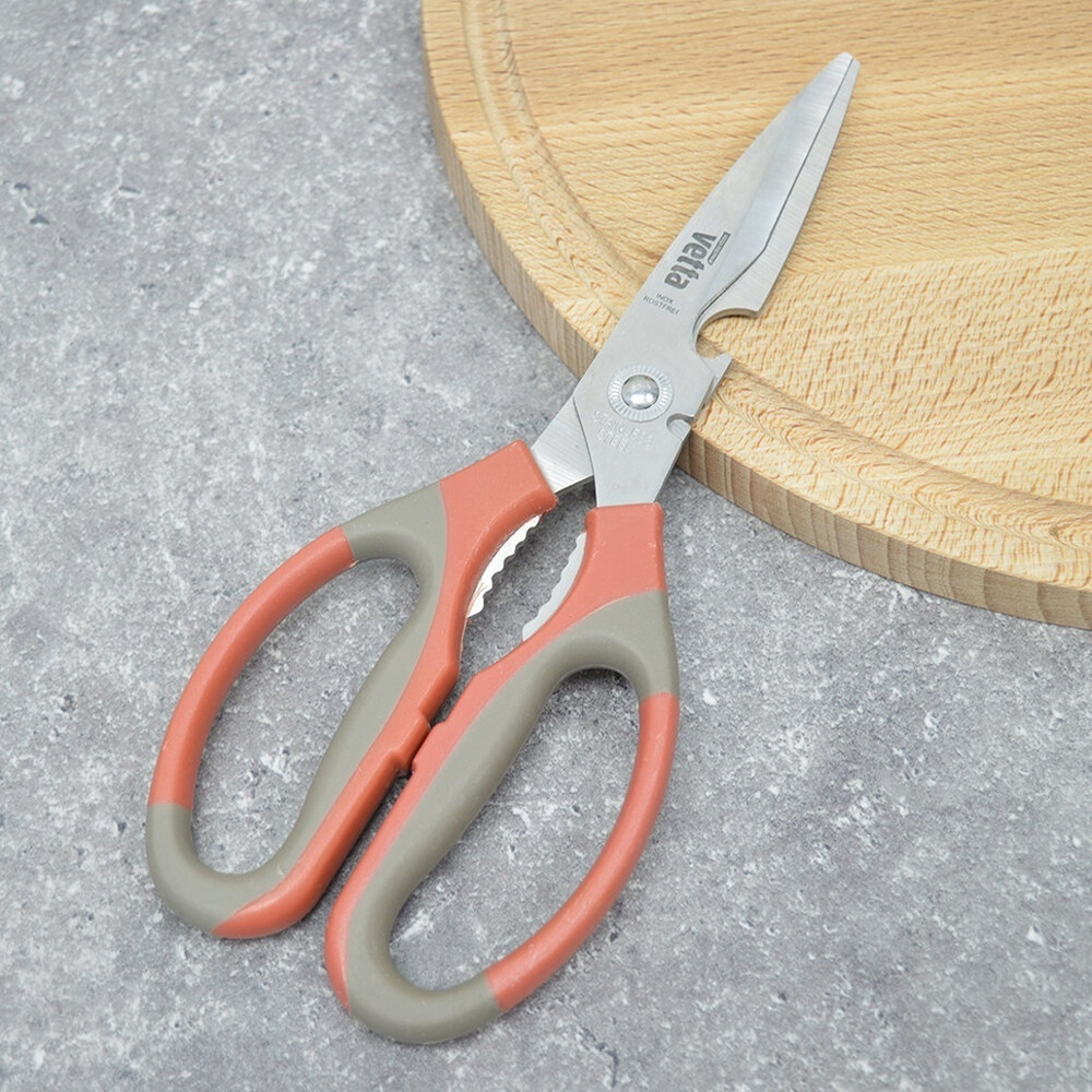 Ножницы кухонные 21см с орехоколом и открывалкой VETTA