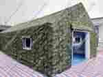 Обустройство городка «Гарнизон» из ПВХ, казарма камуфляж, 10×4×4,5 м