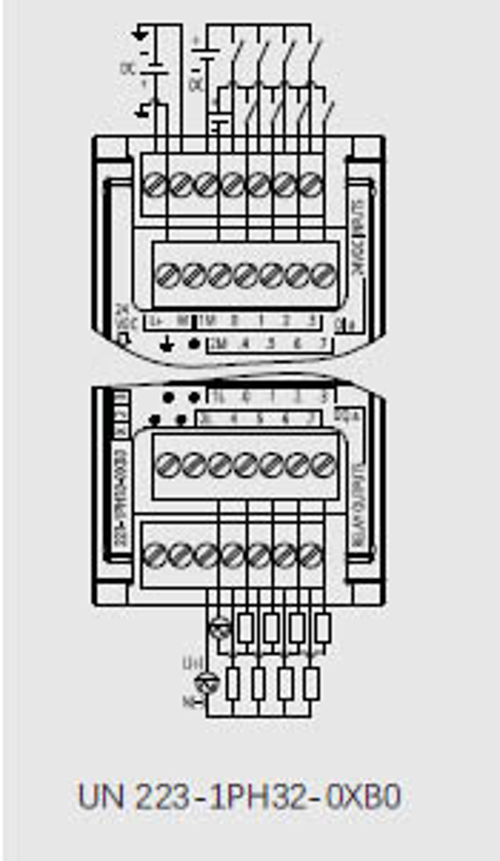 UN 223-1PH32-0XB0 Модуль цифровых входов, релейных выходов SM1223 8DI 24VDC/8DO RELAY