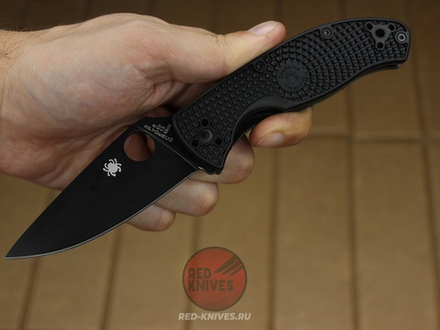 Нож Spyderco Tenacious LTW - черн. рук., черный клинок RK-416