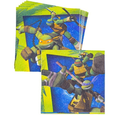 Распродажа Салфетка Черепашки-Ниндзя 25см 16шт/А