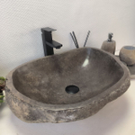 Раковина из речного камня RS63403 (53*43*15) 0123