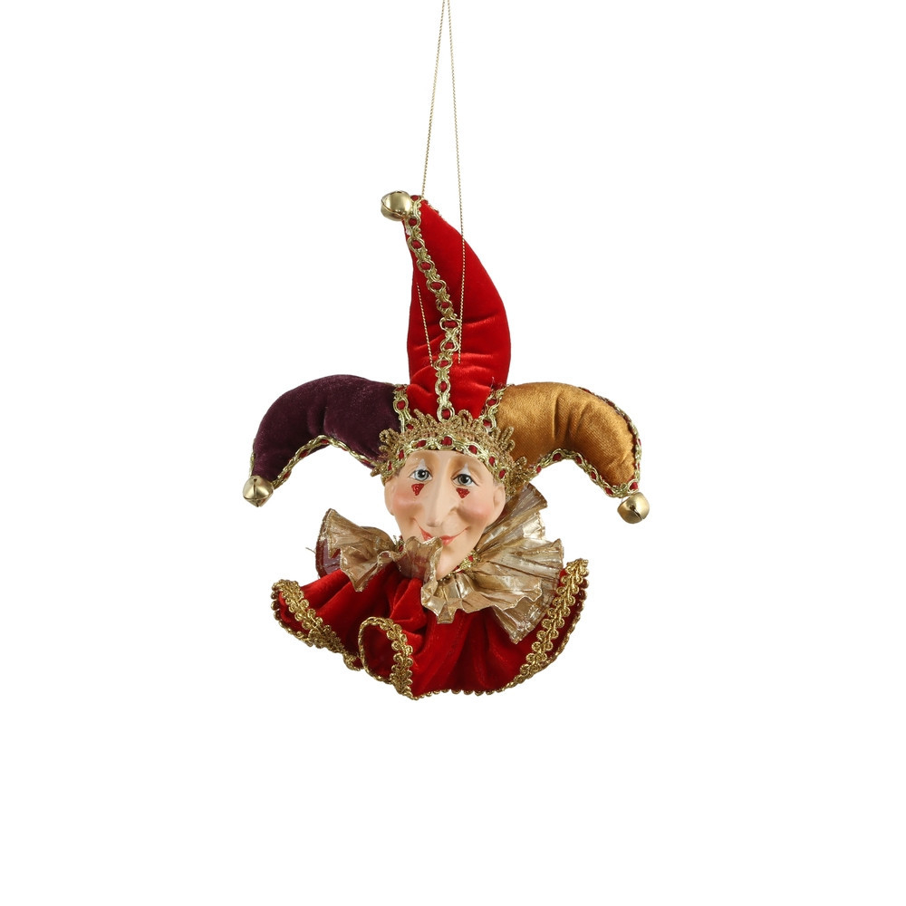 Подвеска 21х18х9см Noelle Джокер красный