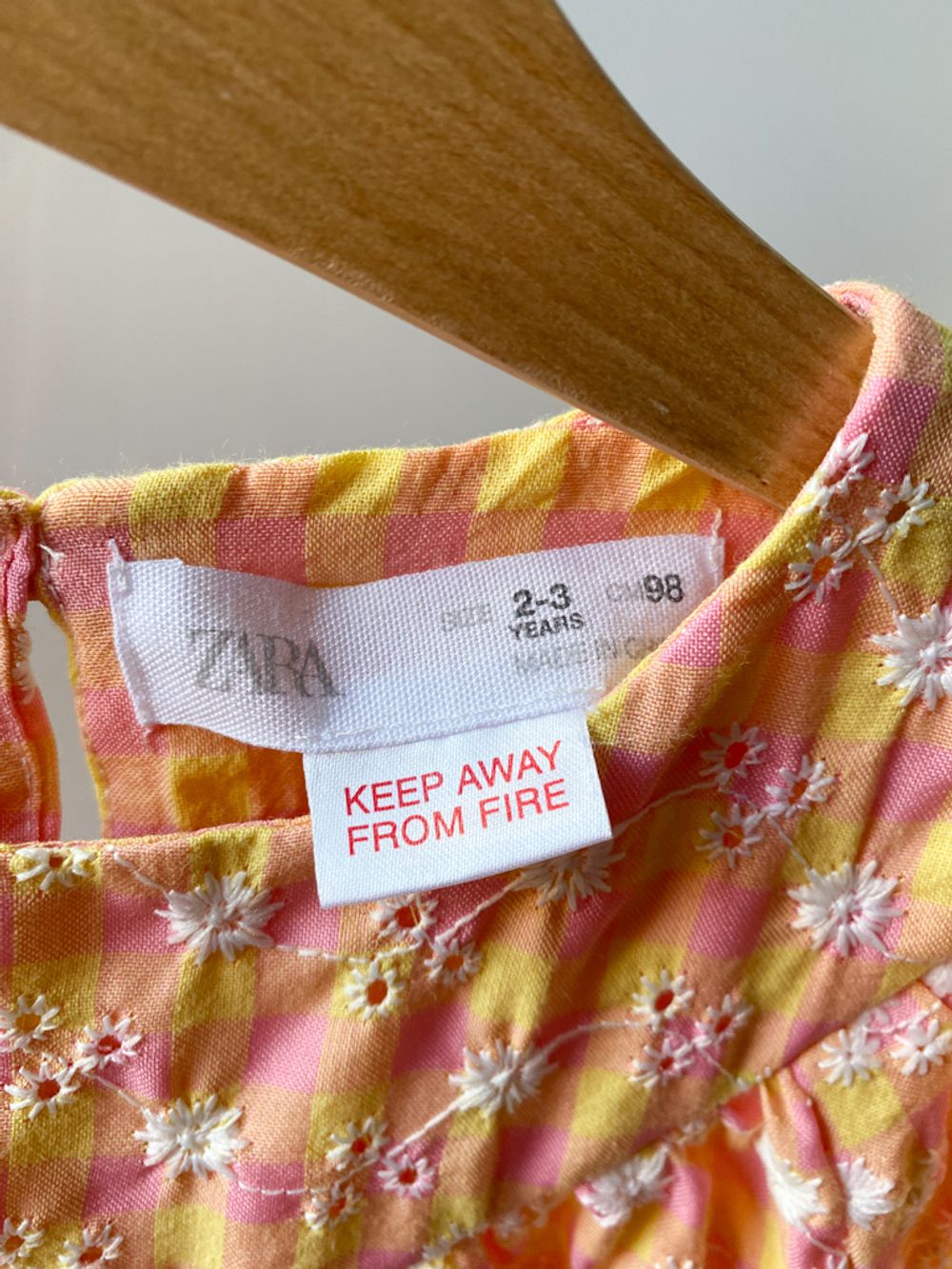 Хлопковое платье Zara, 98