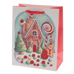 GAEM Пакет подарочный (бумага, плотность 210г/м2, блок 12шт), L18 W10 H23 см, 4в.