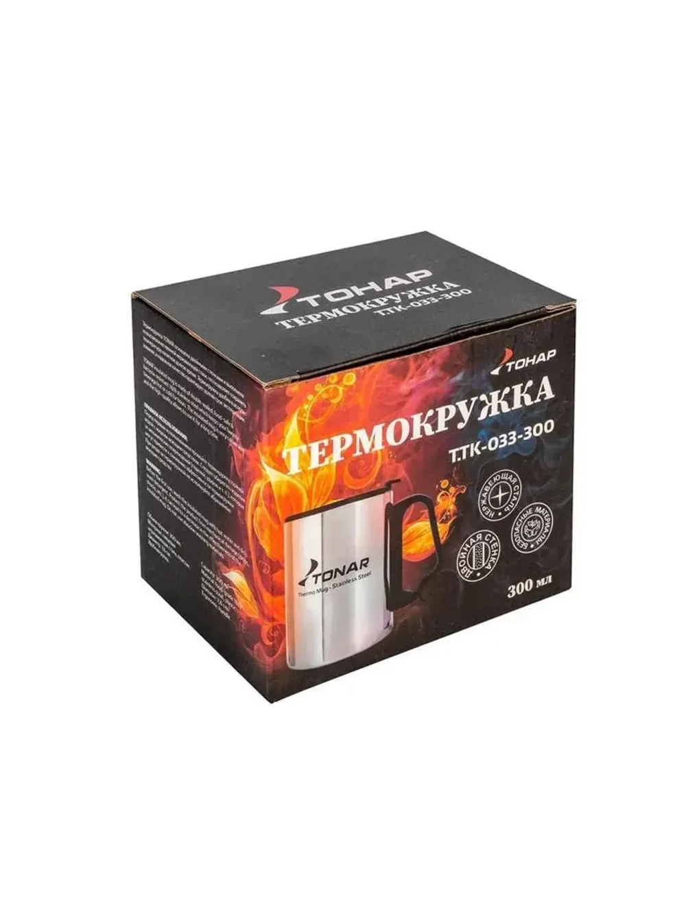 Термокружка 350ML с пл. крышкой (T.TK-033-350)