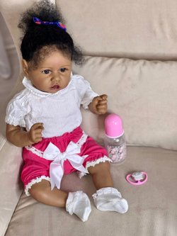 Кукла Реборн мягконабивная 55см в пакете (FA-165)