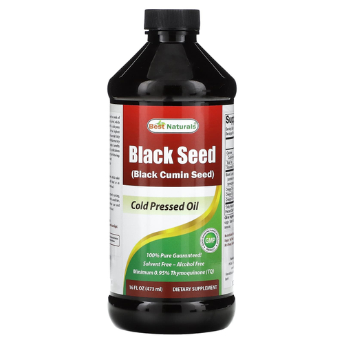 Best Naturals, Black Seed, масло холодного отжима, 473 мл (16 жидк. унц.)