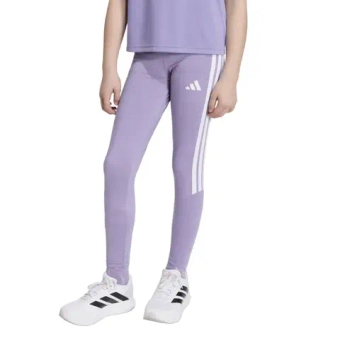 Брюки для девочки теннисные Adidas Girls Train Essentials 3 Stripes - magic lilac/white