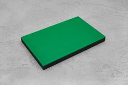 Микарта, плашка 130x80x8(+)мм, с зелёным спейсером 1,5мм