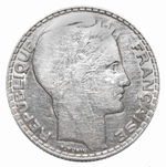 10 франков 1932 год. Франция. Серебро. VF