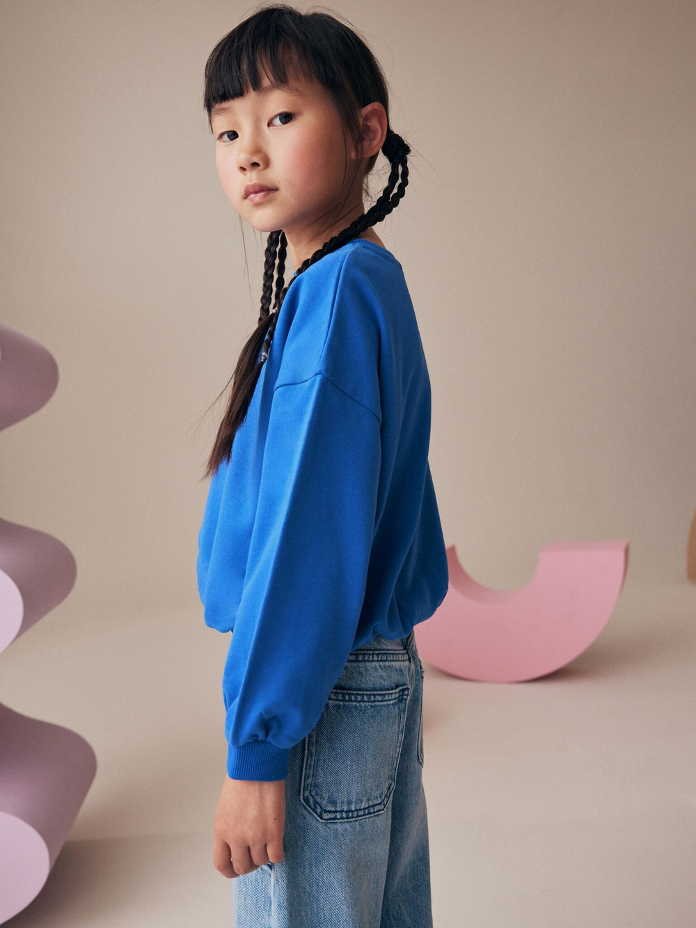 Толстовка для девочки Next K88-373, Синий