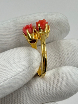 Кольцо с розочками