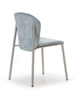 Стул с обивкой Scab Design Finn, матовый никель, светло-зеленый