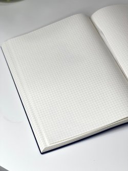 Блокнот А4 200л. (400страниц) в клетку без рамки Синий (К44-694КБР)