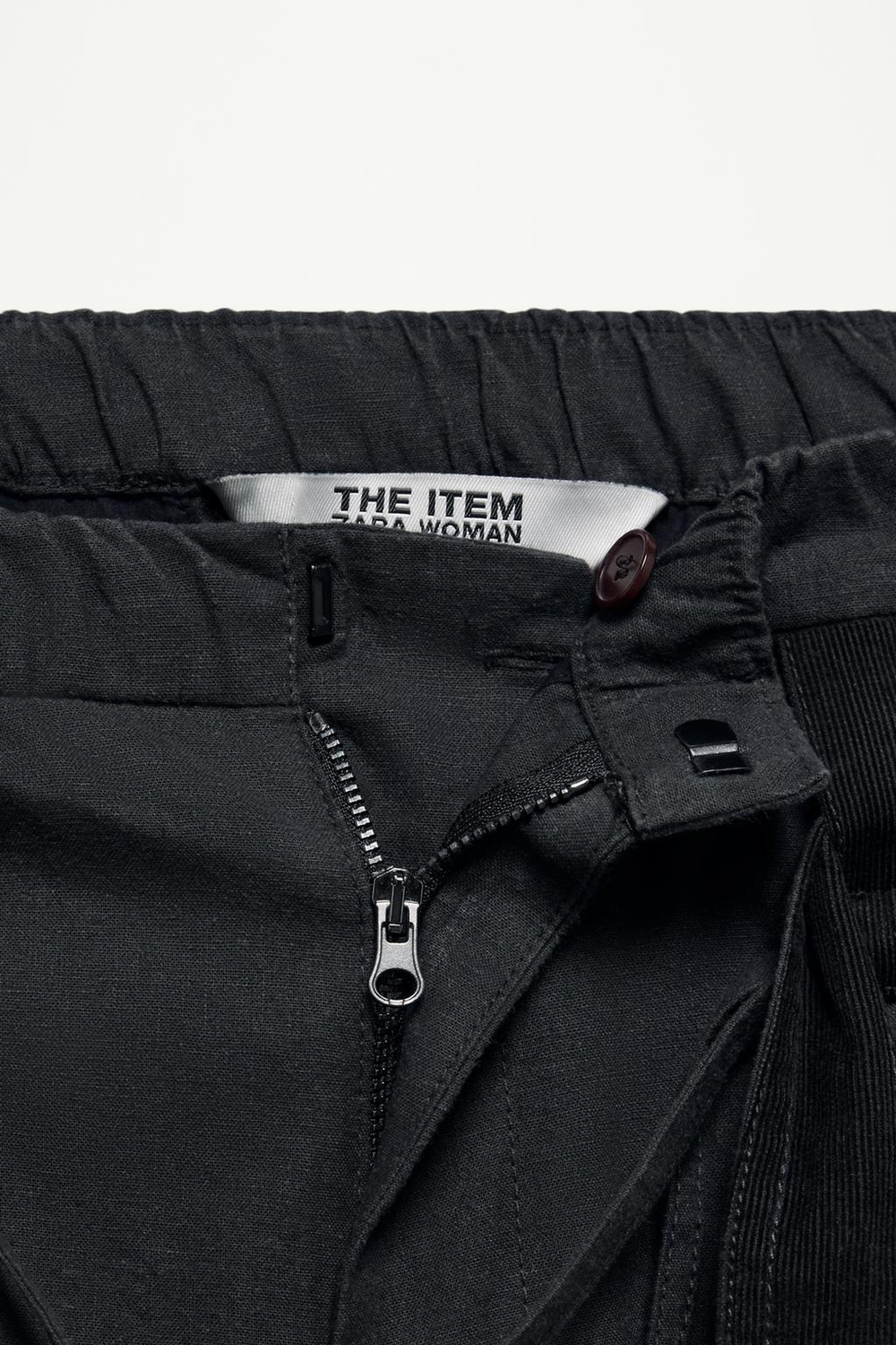 ZARA БРЮКИ КАРГО В СТИЛЕ ПЭЧВОРК — THE ITEM ZARA WOMAN, АНТРАЦИТОВО-СЕРЫЙ