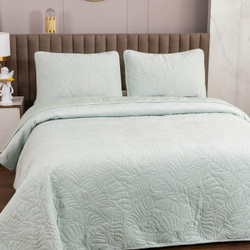 Покрывало 160х220 и наволочка 50х70 Sofi De MarkO Мелисса ментол