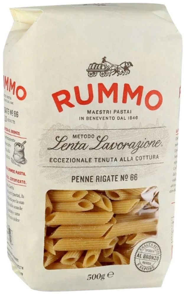 RUMMO Макароны Penne rigate №66, 500 г