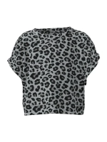 Леопардовая футболка для девочки на лето