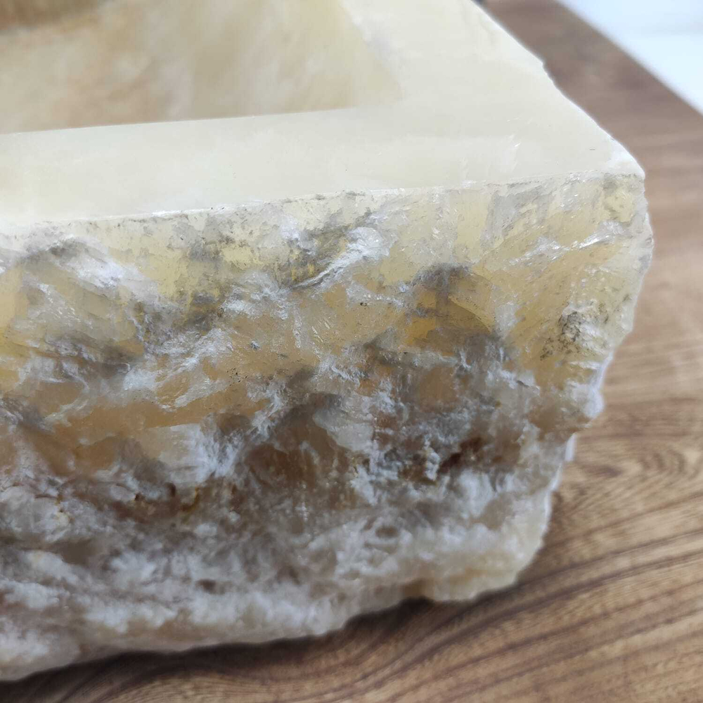 Раковина из оникса Square Yellow Marmo SO-60903 40*40*13