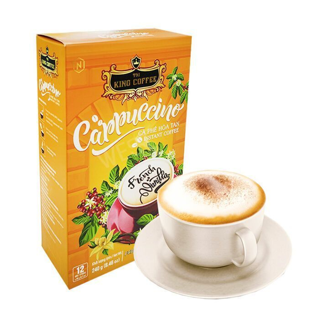 Растворимый кофе King Coffee Капучино Ваниль (Cappuccino Vanila), 12 стиков по 20 г