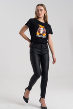 Брюки экокожа