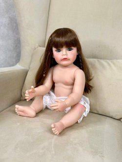 Кукла Реборн виниловая 55см без одежды (FA-038W)