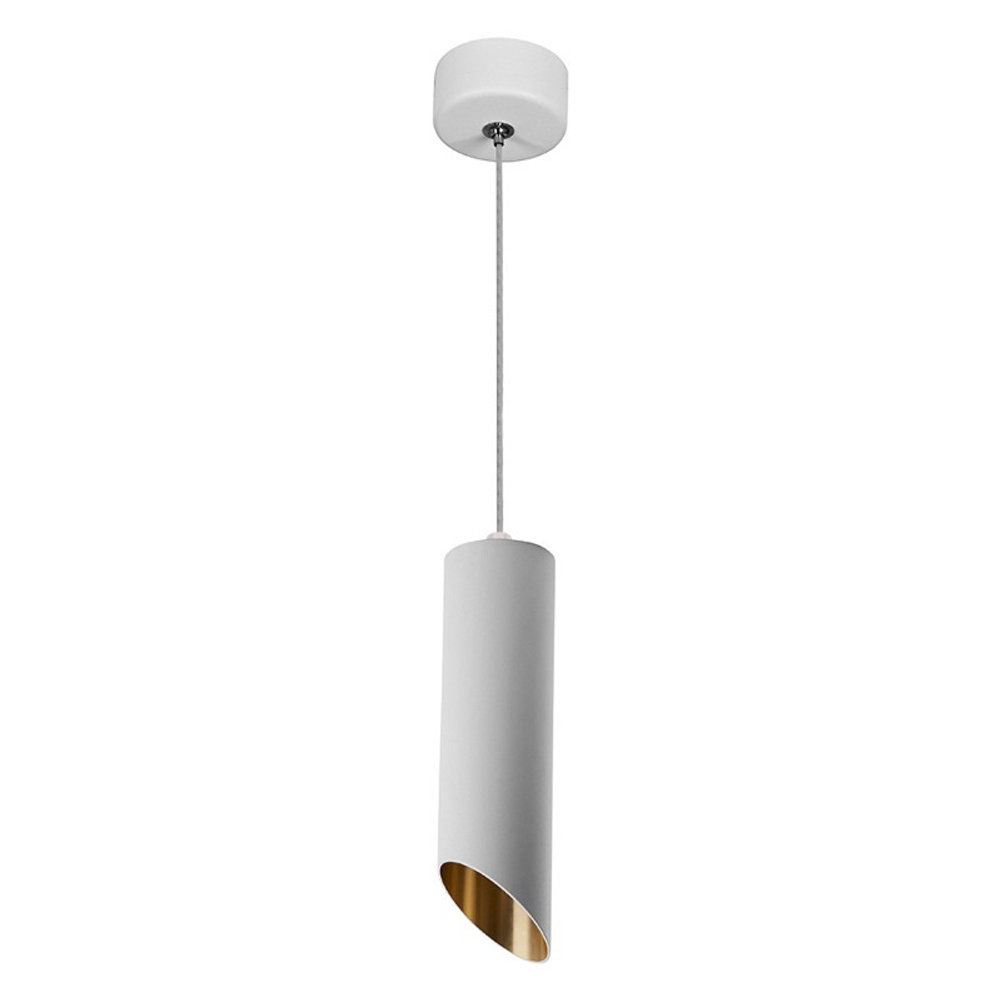 Светильник потолочный на подвесе MR16 35W 230V. белый. золото. D55*H300 ML1838