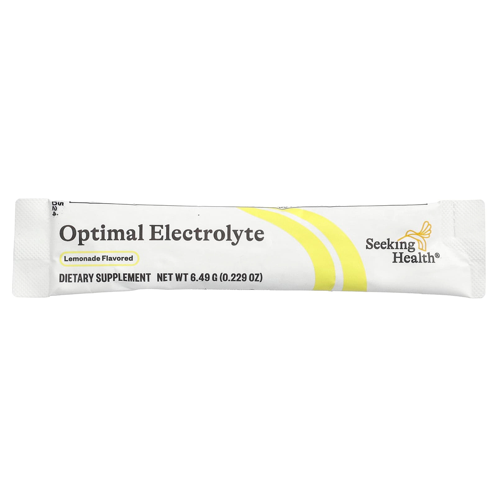 Seeking Health, Optimal Electrolyte, со вкусом лимонада, 30 пакетиков по 6,49 г (0,229 унции)