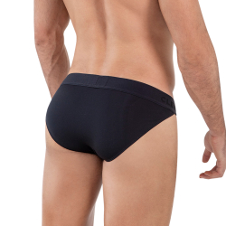 Мужские трусы танга черные Clever Moda DESEO BRIEF 162711