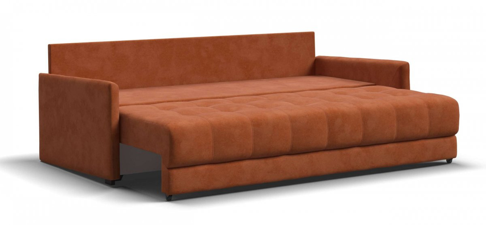 Диван Босс Лофт велюр Алькантара оранж