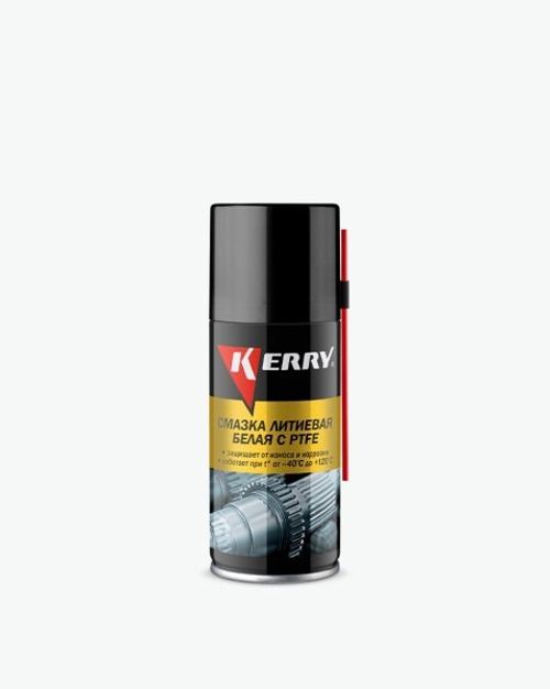 Смазка литиевая 210 мл белая с PTFE (аэрозоль) (KERRY)