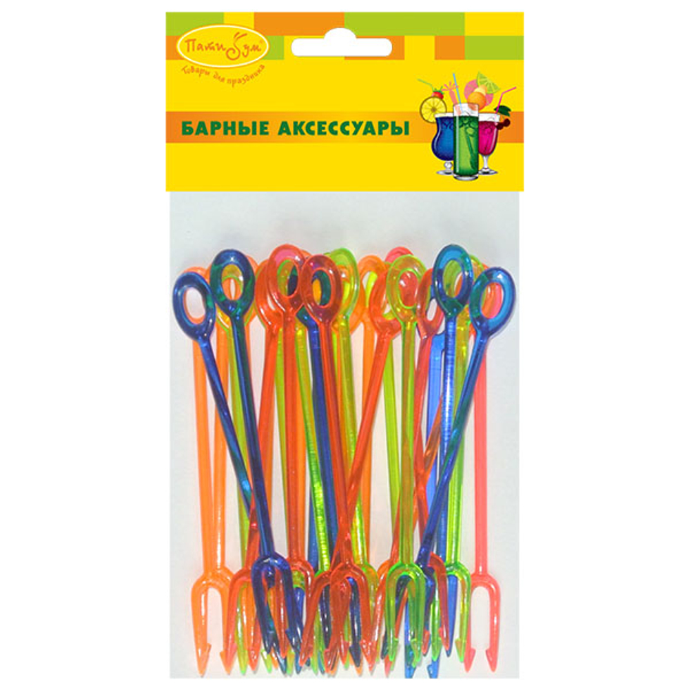 Вилочки с круглым держателем 30шт