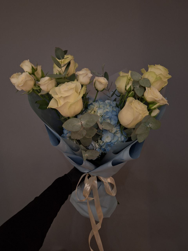 Букет "Небесные оттенки" Букет "Небесные оттенки"