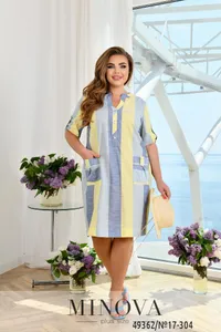 Платье 17-304-желтый Minova