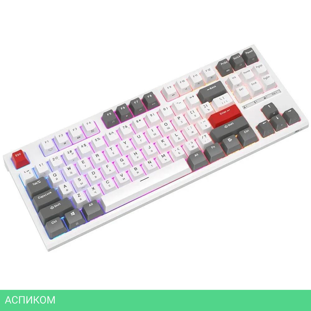 Клавиатура Royal Kludge RKR87 Brown switch/White/Gray/Red
