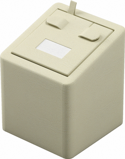 Подставка для серег/кубик наклонный/выним.вкладыш/2 язычка/прорезь/окошко/петелька/Н-60 мм.