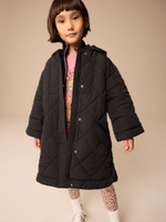 Куртка утепленная с капюшоном для девочки Next E25-187, Черный