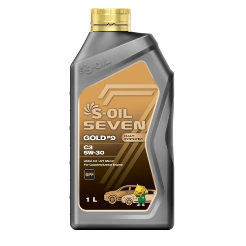 Масло моторное синтетическое S-OIL "7 GOLD #9 C3 5W-30", 1л