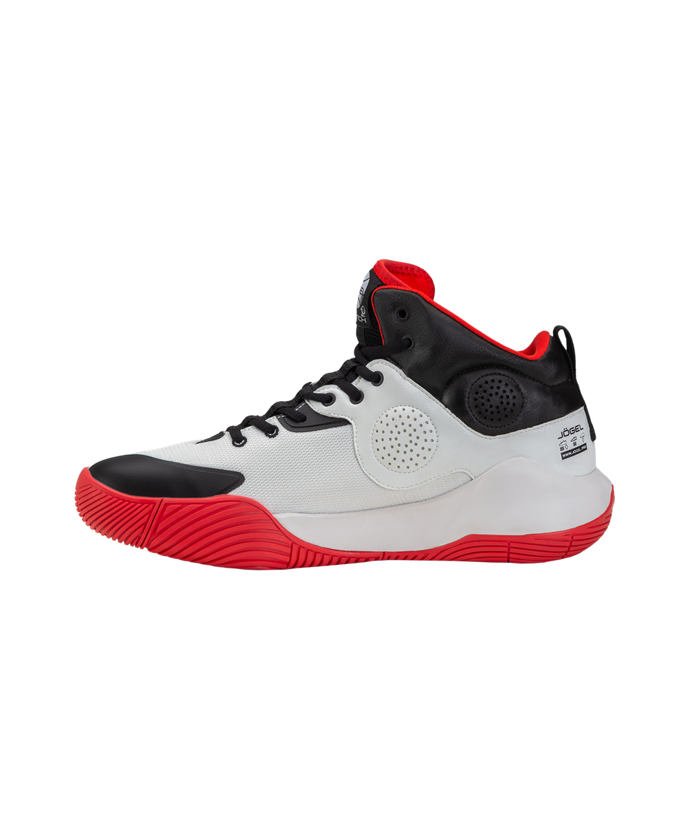 Кроссовки баскетбольные Launch MID, White/black/red