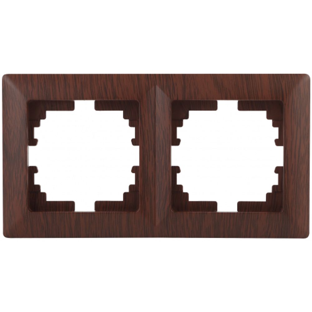 Рамка для розеток и выключателей Intro Solo 4-502-10 на 2 поста, СУ, венге