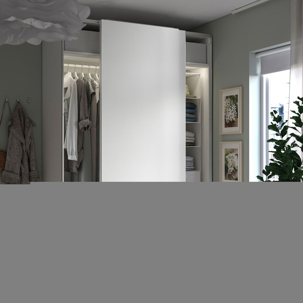Шкаф-купе PAX HASVIC IKEA комбинация с 2 полками (белый)  190*60*240