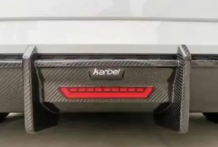 Карбоновый диффузор для AUDI A3 S3 8V Хетчбэк 2017 - 2019 Ауди аэродинамический обвес