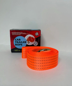 2Т-5М / Трос буксировочный для автомобиля, 2 тонны, длина 5 метров, с крюками, оранжевый, TG (1 шт.)