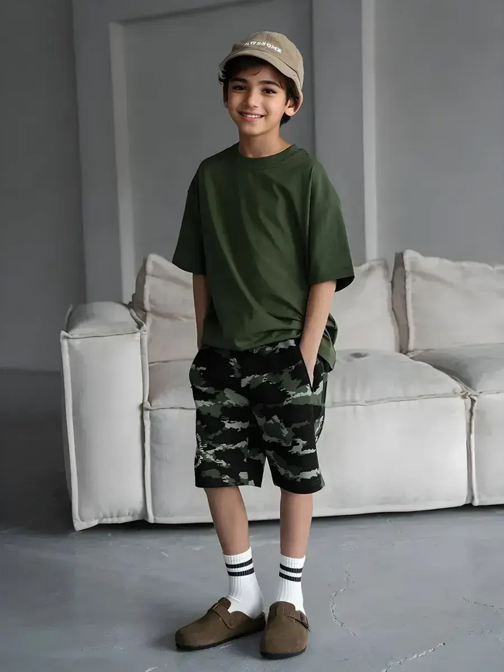 Костюм для мальчика, футболка и шорты