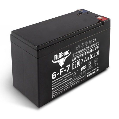 Аккумулятор RuTrike 6-F-7 (AGM)